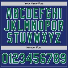 Load image into Gallery viewer, Custom Royal Kelly Green-White Line Authentic Baseball Jersey