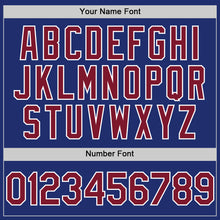Load image into Gallery viewer, Custom Royal Crimson-White Line Authentic Baseball Jersey