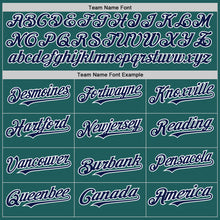 Charger l'image dans la galerie, Custom Teal Navy-White Line Authentic Baseball Jersey