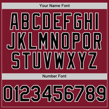 Load image into Gallery viewer, Custom Crimson Black-White Line Authentic Baseball Jersey