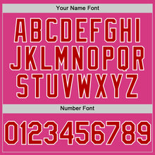 Load image into Gallery viewer, Custom Pink Red-White Line Authentic Baseball Jersey