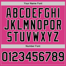 Load image into Gallery viewer, Custom Pink Black-White Line Authentic Baseball Jersey