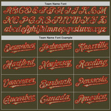 Charger l'image dans la galerie, Custom Olive Camo Red-Cream Line Authentic Salute To Service Baseball Jersey