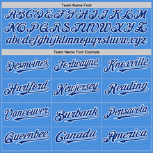 Загрузить изображение в средство просмотра галереи, Custom Electric Blue Royal-White Line Authentic Baseball Jersey
