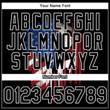 Laden Sie das Bild in den Galerie-Viewer, Custom Black White 3D American Flag Patriotic Performance T-Shirt