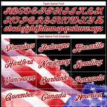 Laden Sie das Bild in den Galerie-Viewer, Custom Black Red-White 3D American Flag Patriotic Performance T-Shirt