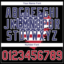 Laden Sie das Bild in den Galerie-Viewer, Custom Black Red-Dark Purple 3D American Flag Patriotic Performance T-Shirt