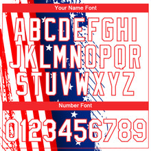 Загрузить изображение в средство просмотра галереи, Custom White Red-Royal 3D American Flag Patriotic Performance T-Shirt