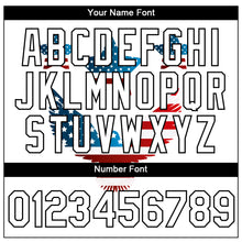 Laden Sie das Bild in den Galerie-Viewer, Custom White Black 3D American Flag Patriotic Performance T-Shirt