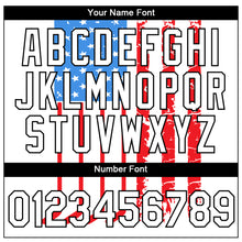 Laden Sie das Bild in den Galerie-Viewer, Custom White Black 3D American Flag Patriotic Performance T-Shirt