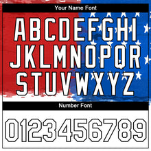 Laden Sie das Bild in den Galerie-Viewer, Custom White Red Royal-Black 3D American Flag Patriotic Performance T-Shirt