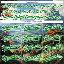 Laden Sie das Bild in den Galerie-Viewer, Custom White Grass Green 3D Pattern Design Mountains Landscape Authentic Baseball Jersey