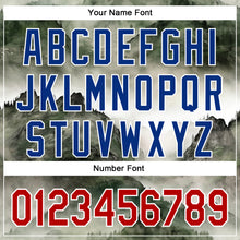 Загрузить изображение в средство просмотра галереи, Custom White Red-Royal 3D Pattern Design Mountains Landscape Authentic Baseball Jersey