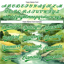 Laden Sie das Bild in den Galerie-Viewer, Custom White Grass Green 3D Pattern Design Mountains Landscape Authentic Baseball Jersey