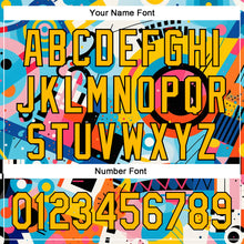 Загрузить изображение в средство просмотра галереи, Custom White Gold-Black 3D Pattern Design Abstract Painting Authentic Baseball Jersey