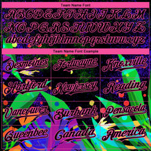 Загрузить изображение в средство просмотра галереи, Custom Black Pink 3D Pattern Design Holi Festival Color Powder Authentic Baseball Jersey