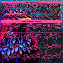 Загрузить изображение в средство просмотра галереи, Custom Black Pink 3D Pattern Design Holi Festival Color Powder Authentic Baseball Jersey