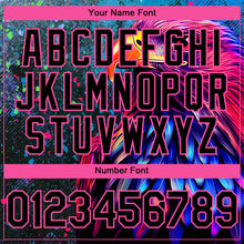 Загрузить изображение в средство просмотра галереи, Custom Black Pink 3D Pattern Design Holi Festival Color Powder Authentic Baseball Jersey