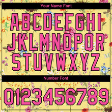 Загрузить изображение в средство просмотра галереи, Custom Yellow Pink-Black 3D Pattern Design Tropical Hawaii Palms Trees Performance T-Shirt