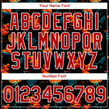 Загрузить изображение в средство просмотра галереи, Custom Black Red-White 3D Pattern Design Tropical Hawaii Flower Performance T-Shirt