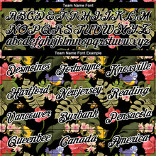 Загрузить изображение в средство просмотра галереи, Custom Black White 3D Pattern Design Tropical Hawaii Plant With Bird Performance T-Shirt