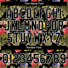 Загрузить изображение в средство просмотра галереи, Custom Black White 3D Pattern Design Tropical Hawaii Plant With Bird Performance T-Shirt