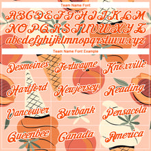 Load image into Gallery viewer, Custom Medium Pink Orange-White 3D Pattern Design Summer Holiday Ice Cream And Fruit Performance T-Shirt