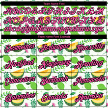 Load image into Gallery viewer, Custom White Pink-Black 3D Pattern Design Summer Holiday Fruit Performance T-Shirt