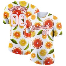 Load image into Gallery viewer, Custom White Red 3D Pattern Design Summer Holiday Fruit Performance T-Shirt