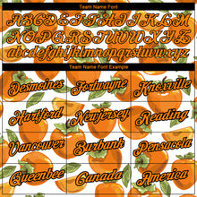 Load image into Gallery viewer, Custom White Bay Orange-Black 3D Pattern Design Summer Holiday Fruit Performance T-Shirt