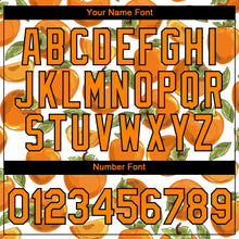 Load image into Gallery viewer, Custom White Bay Orange-Black 3D Pattern Design Summer Holiday Fruit Performance T-Shirt