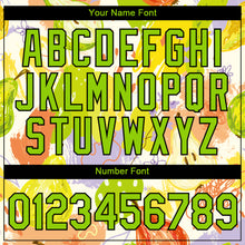 Load image into Gallery viewer, Custom White Neon Green-Black 3D Pattern Design Summer Holiday Fruit Performance T-Shirt