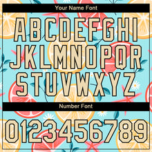 Laden Sie das Bild in den Galerie-Viewer, Custom Sky Blue City Cream-Black 3D Pattern Design Summer Holiday Fruit And Flower Performance T-Shirt