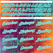 Load image into Gallery viewer, Custom Red Aqua-White 3D Pattern Design Holi Festival Color Powder Performance T-Shirt