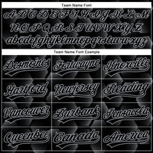 Charger l'image dans la galerie, Custom Black Gray 3D Pattern Design Halftone Geometric Shapes Authentic Baseball Jersey