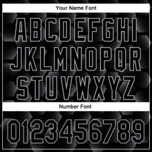 Charger l'image dans la galerie, Custom Black Gray 3D Pattern Design Halftone Geometric Shapes Authentic Baseball Jersey