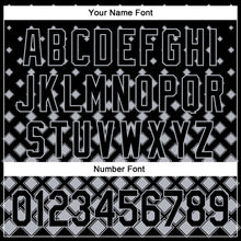 Charger l'image dans la galerie, Custom Black Gray 3D Pattern Design Geometric Shapes Authentic Baseball Jersey