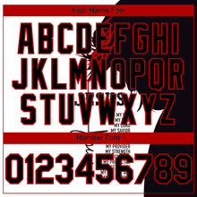 Загрузить изображение в средство просмотра галереи, Custom White Black-Red 3D Pattern Design Religion Jesus Christ Authentic Baseball Jersey