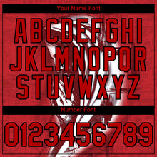 Laden Sie das Bild in den Galerie-Viewer, Custom Red Black 3D Pattern Design Religion Jesus Christc Authentic Baseball Jersey