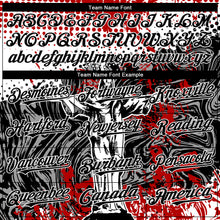 Charger l'image dans la galerie, Custom Red Black-White 3D Pattern Design Religion Jesus Christ Authentic Baseball Jersey