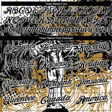 Laden Sie das Bild in den Galerie-Viewer, Custom Old Gold Black 3D Pattern Design Religion Jesus Christ Authentic Baseball Jersey