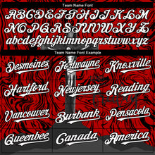 Load image into Gallery viewer, Custom Red White-Black 3D Pattern Design Religion Cross Jesus Christ Good Friday Authentic Baseball Jersey
