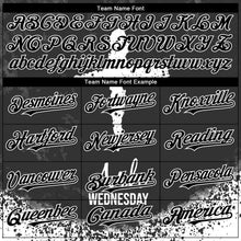 Load image into Gallery viewer, Custom Black White-Gray 3D Pattern Design Religion Cross Jesus Christ Ash Wednesday Authentic Baseball Jersey