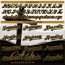 Load image into Gallery viewer, Custom White Black-Old Gold 3D Pattern Design Religion Cross Jesus Christ Ash Wednesday Authentic Baseball Jersey