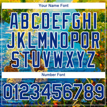 Charger l'image dans la galerie, Custom Royal White 3D Pattern Design Religion Jesus Christ Authentic Baseball Jersey