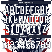 Laden Sie das Bild in den Galerie-Viewer, Custom White Navy 3D Skull With American Flag Performance T-Shirt