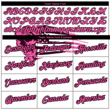 Charger l'image dans la galerie, Custom White Pink-Black 3D Skull With American Flag Performance T-Shirt