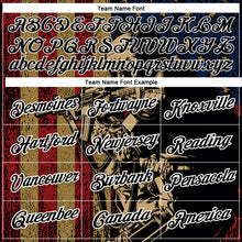 Laden Sie das Bild in den Galerie-Viewer, Custom Black White 3D Soldier And American Flag Performance T-Shirt