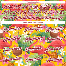 Загрузить изображение в средство просмотра галереи, Custom Yellow Crimson-White 3D Pattern Design Tropical Hawaii Flamingo Performance T-Shirt