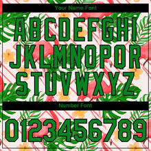 Загрузить изображение в средство просмотра галереи, Custom White Grass Green-Black 3D Pattern Design Tropical Hawaii Flamingo Performance T-Shirt